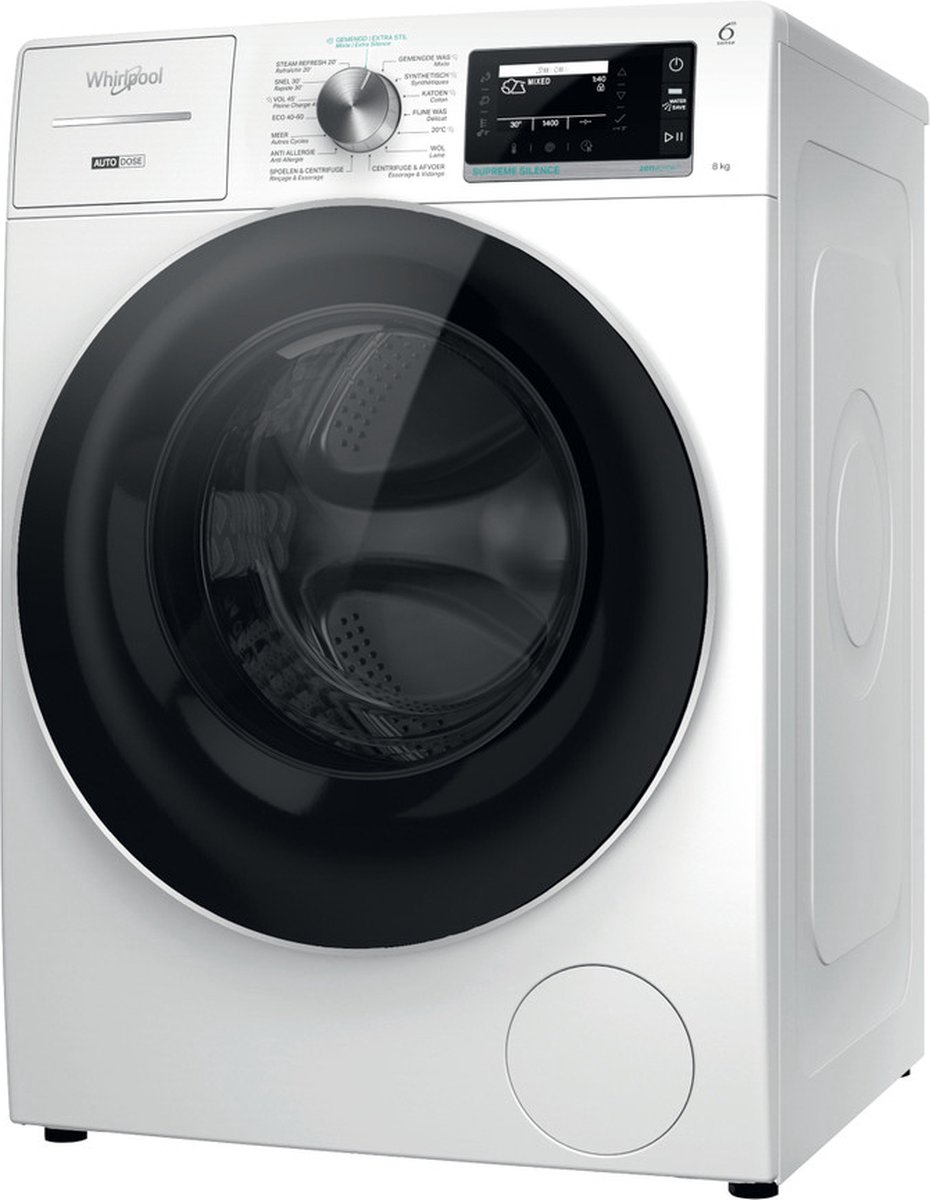 De Whirlpool W8 89AD SILENCE BE wasmachine 8 kg in één oogopslag